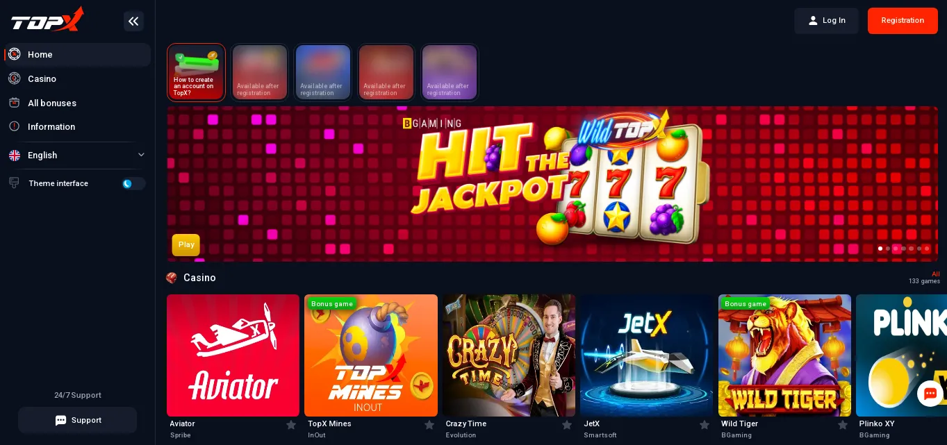 topx slots online